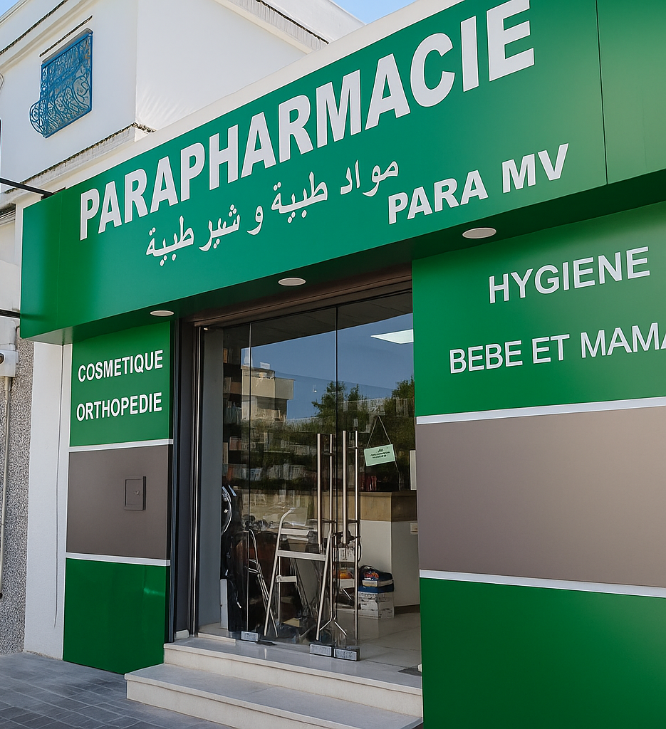 Intérieur de la parapharmacie PARA MV